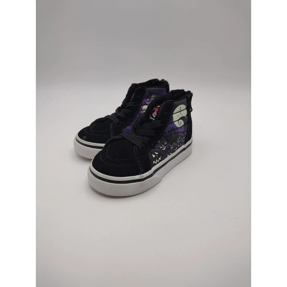 Vans SK8 HI Collab Jack Skellington Nightmare Before Christmas Toddler Shoes 4.5